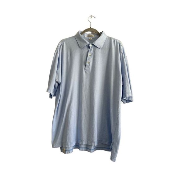 Peter Millar Men's Size XL Soft 100%
Cotton Polo Golf Shirt Baby Blue EUC - Picture 1 of 5